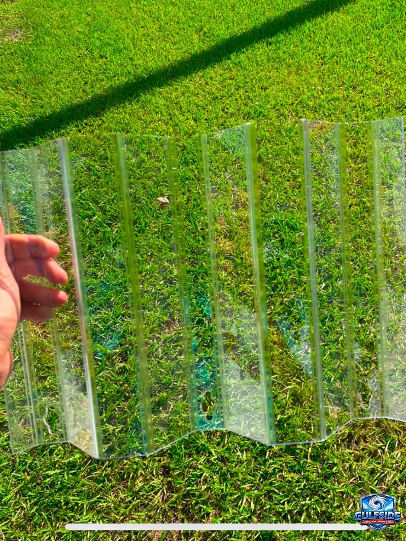 Clear Lexan Panel Material Close-Up