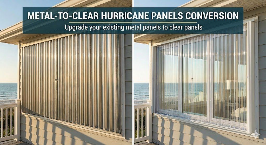 Metal-to-Clear Panels Conversion